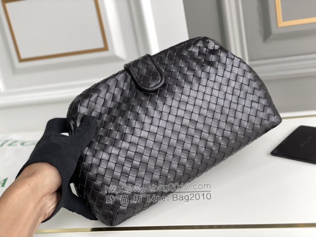 Bottega veneta高端女包 98042 寶緹嘉黑色胎牛皮編織包 BV經典款手工編織女包  gxz1361